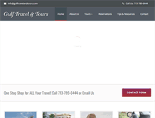 Tablet Screenshot of gulftravelandtours.com